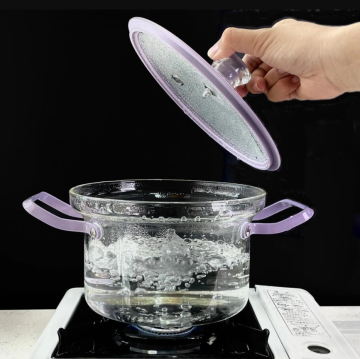 Environmentally friendly high borosilicate glass soup pot