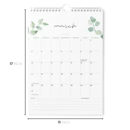 Easy Planning 12 Month Vertical Wall Calendar Printing