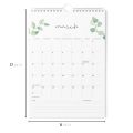 Gemakkelijke planning 12 maanden verticale wandkalender