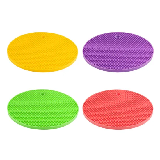 4PCS Silicone Trivets / Pot Holder / Coaster / Placemat / Hot Pad (