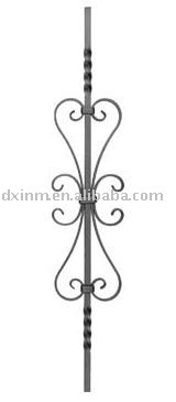 Forged post & pickets