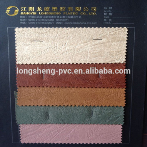 High quality pvc embossed Leather for Sofa from Longsheng