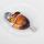 Tiger Eye Semi Precious stone Skull Alloy Pendant