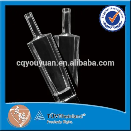 Fancy Rum Bottle White Rum Clear Glass Rum Bottles 700 ML