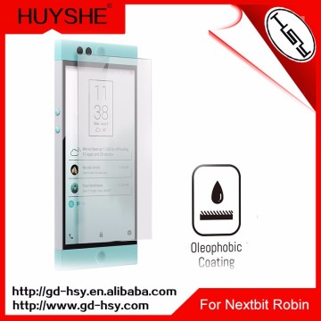 HUYSHE customized tempered glass screen protector for Nextbit Robin,for Nextbit Robin 0.33mm 2.5D 9H Ultra clear tempered glass