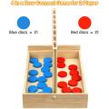 Wooden 4 in a Row Connect Game