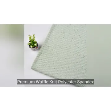 ผ้าวาฟเฟิลโพลีเอสเตอร์สแปนเด็กซ์สำหรับเสื้อผ้าชุดนอน