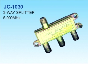 Light Weight Compact Size Zinc Plated 5-900MHZ 3 Way CATV Splitters