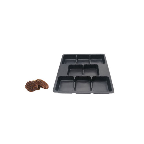 Plastic Cosmetic Tray Custom black PP blister plastic insert tray Supplier