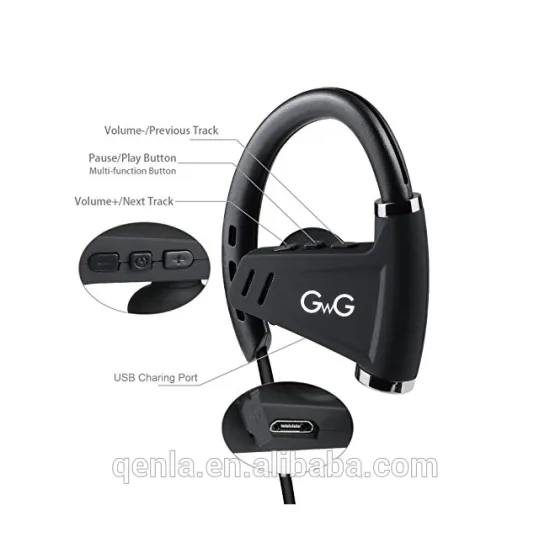 2017 New Bluetooth Headset factory Wireless In Ear Stereo Noise cancelling Sports waterproof headphone