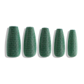 3D small Point Matte Green stick on nails