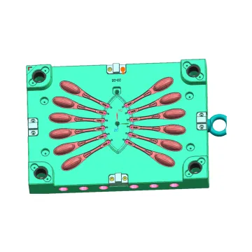 Taizhou Multi Cavity Hot Runner PP Plastic Injection Honey Spoon Mold
