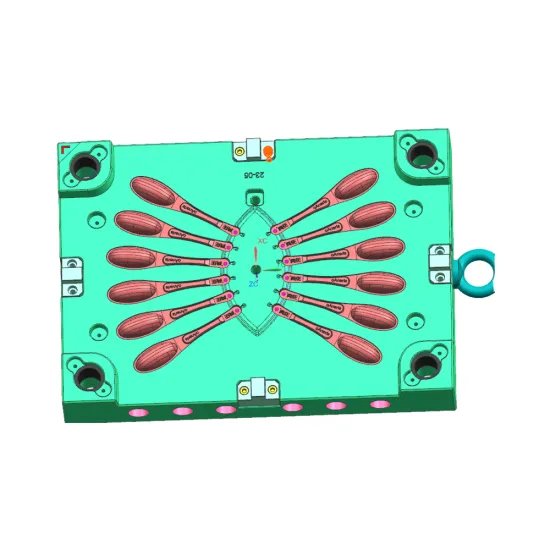 Taizhou Multi Cavity Hot Runner PP Plastic Injection Honey Spoon Mold