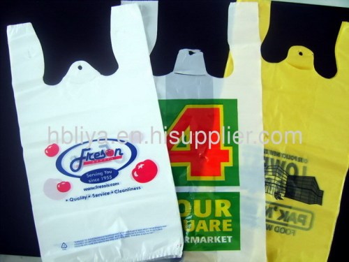 PE T-shirt tas untuk Supermarket