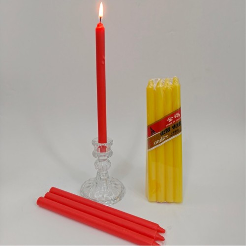 Yellow Red Cheap Price Colorful Paraffin Wax Candles