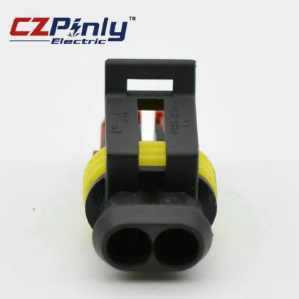 2 Pin Tyco TE Connectivity AMP Wiring Automotive Connector 282080-1