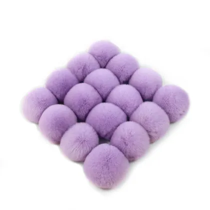genuine rex rabbit fur pom poms fur pompons fur ball