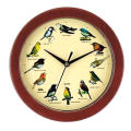 Relógio de parede antigo de pássaro, feito de ABS/PS/PVC