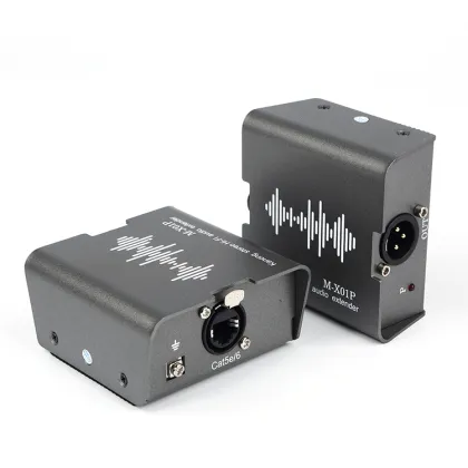 Audio Matrix Switcher & Extender: Dual Cannon(XLR) Stereo Audio Transmitter and Receiver