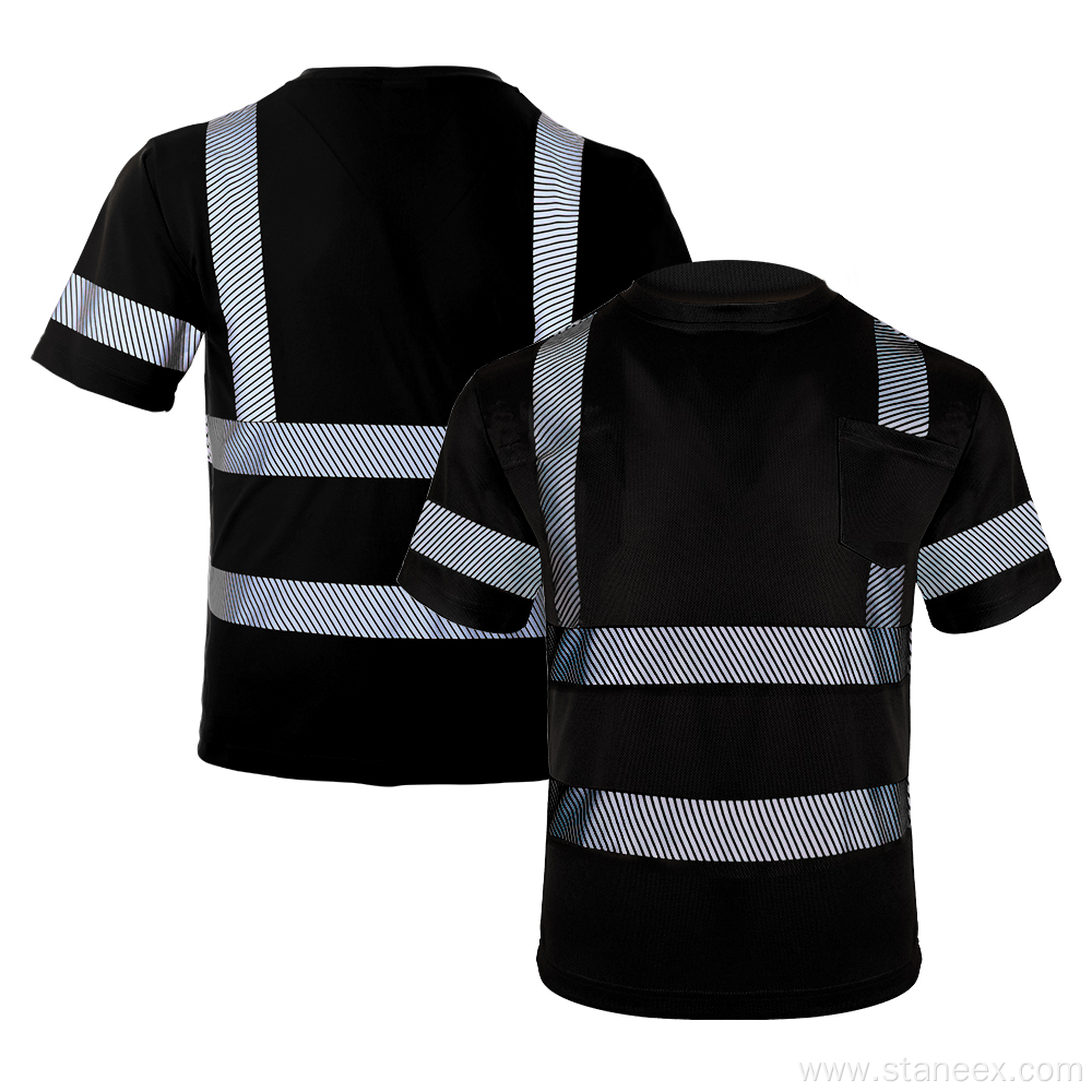 Customized Breathable Shirt High Visibility Work T-Shirts