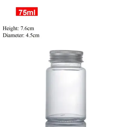 Anti-Slip Glass Health Bottle for Drug Packaging