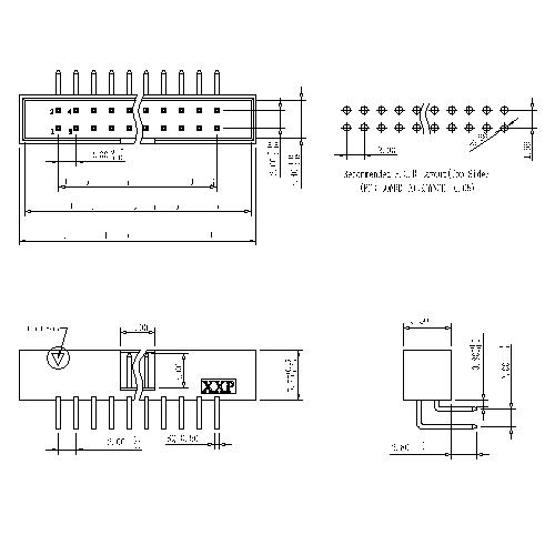 2.00mm Box Header 90°H=5.75