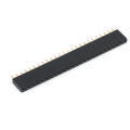 2.54mm Single Row Female Header 180 degrees