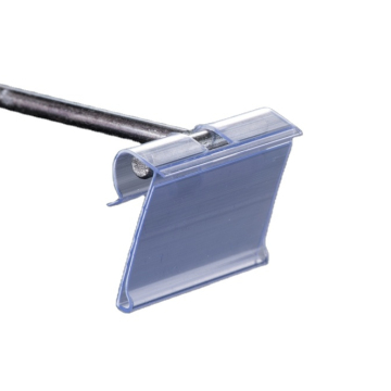 Plastic PVC Wire Basket Price Tag Holder Flipscan Label for Supermarket Shelf