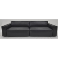 Double combination sofa in black