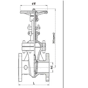 Class 300 & JIS 20K Cast Steel Gate Valve