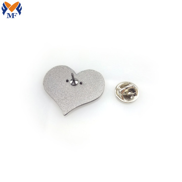 Personalized Heart Shaped Pin Badges For Jacket