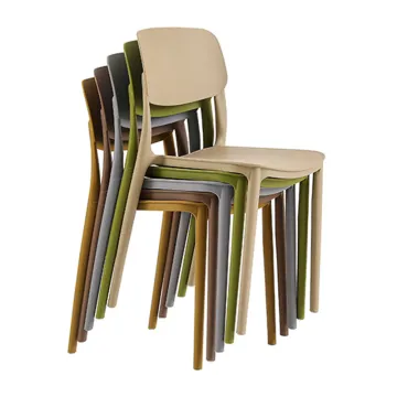 Modern Banquet Restaurant Chairs - Stackable Plastic Chairs for Events