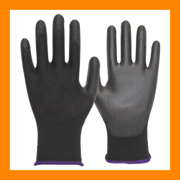 Black PU Safety Grip Gloves DIY Mechanics Builders Gloves