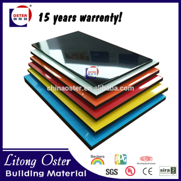 exterior wall cladding B1 level fire resistant aluminum composite panel