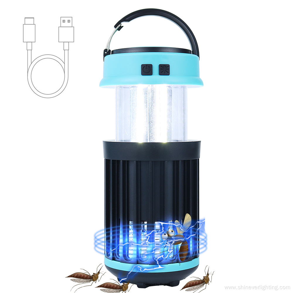 Hanging mosquito zapper LED Camping lantern lamp