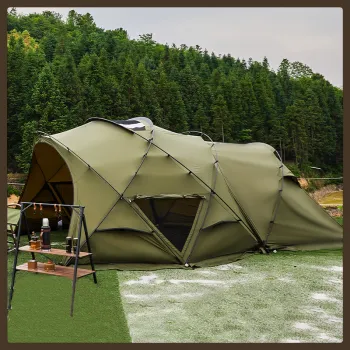 High-Quality Fabric Cross Tent Dome for Outdoor Shelter with Big Space