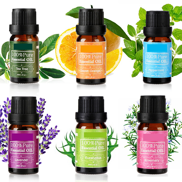 Private label 6pcs/set 100% pure aromatherapy essential oil