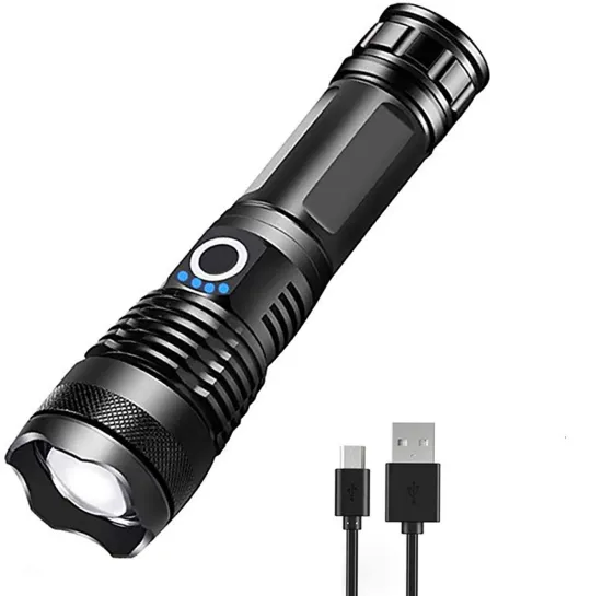 Rechargeable Long-Range LED Searchlight for Outdoor Night Riding