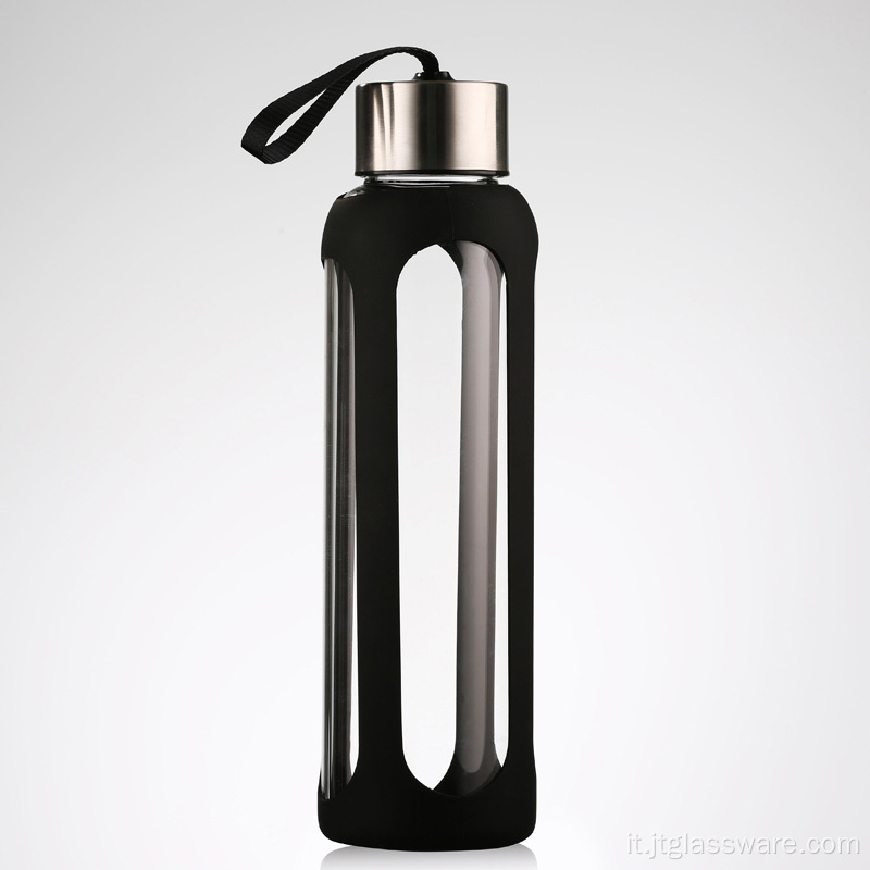 Bottiglia di vetro d&#39;acqua personalizzata di alta qualità