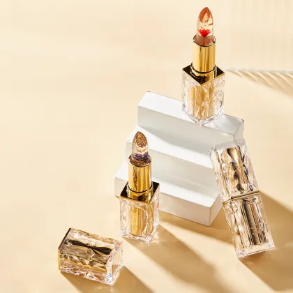 Wholesale Moisturizing Warm Lip Balm Flower Jelly Lipstick