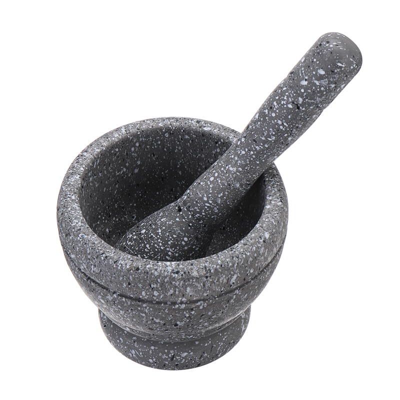 Small Resin Mortar Pestle Tool Set Manual Herbs Spices Shredder Grinder