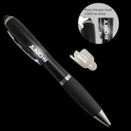 Multi-function Popular LED Promotional Stylus Ballpoint Pen