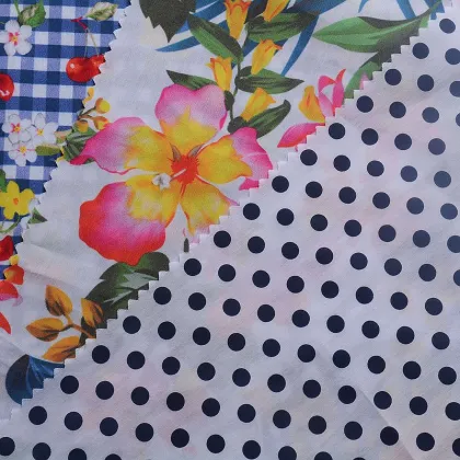 Hot sale cotton nylon blend digital printed fabric