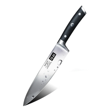 SHAN ZU 1.4116 Set di coltelli da chef in acciaio tedesco con manico in legno pakka - 8 pollici