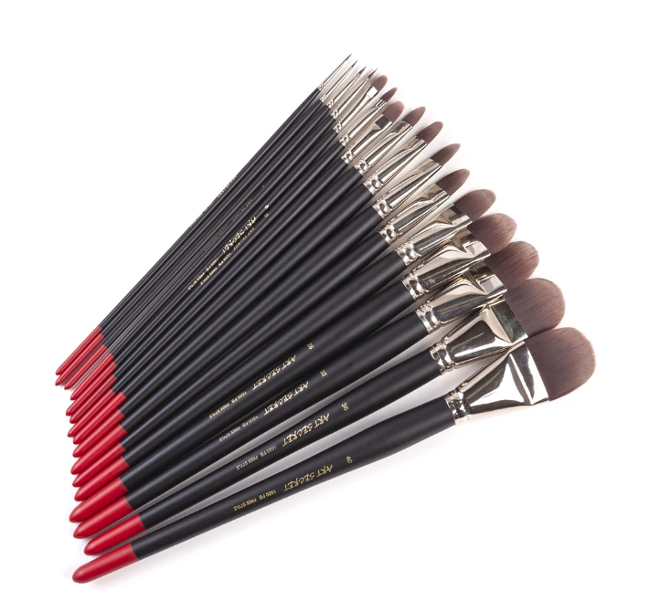 Fibert Paint Brush Set