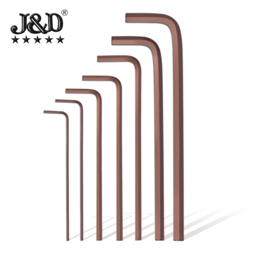 JINDIAO 7-Piece Flat Head Allen Wrench Set 1.5-6mm S2 Alloy Steel L-shaped Wrenches