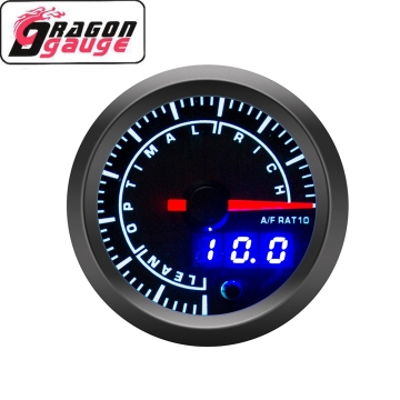 Dragon Gauge Dual View 2 '' 52 mm Racing auto acrilico AFR AIR CHUB FUBLED CAUSE 12V