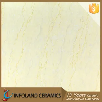 Natural Stone Series Yellow Polished Porcelain Tiles 800X800 For Floor