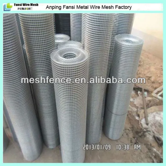 High quality galvanised 1/4" welded mesh rolls