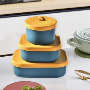 3PCS Portable Food Grade Silicone Lunch Box - Dust-proof and Leak-free